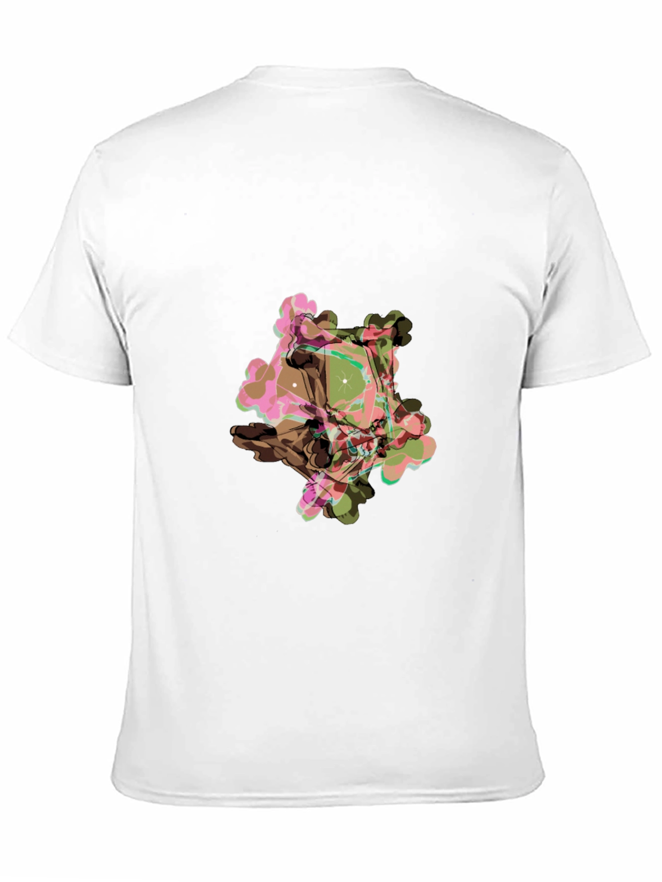 Black Abstract Graphic Print Black T-Shirt view 11