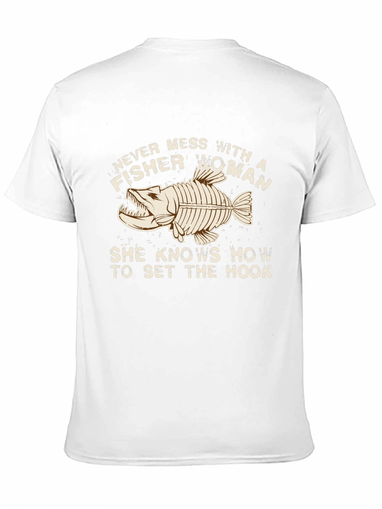 Black Fisher Woman T-Shirt - Set The Hook view 11