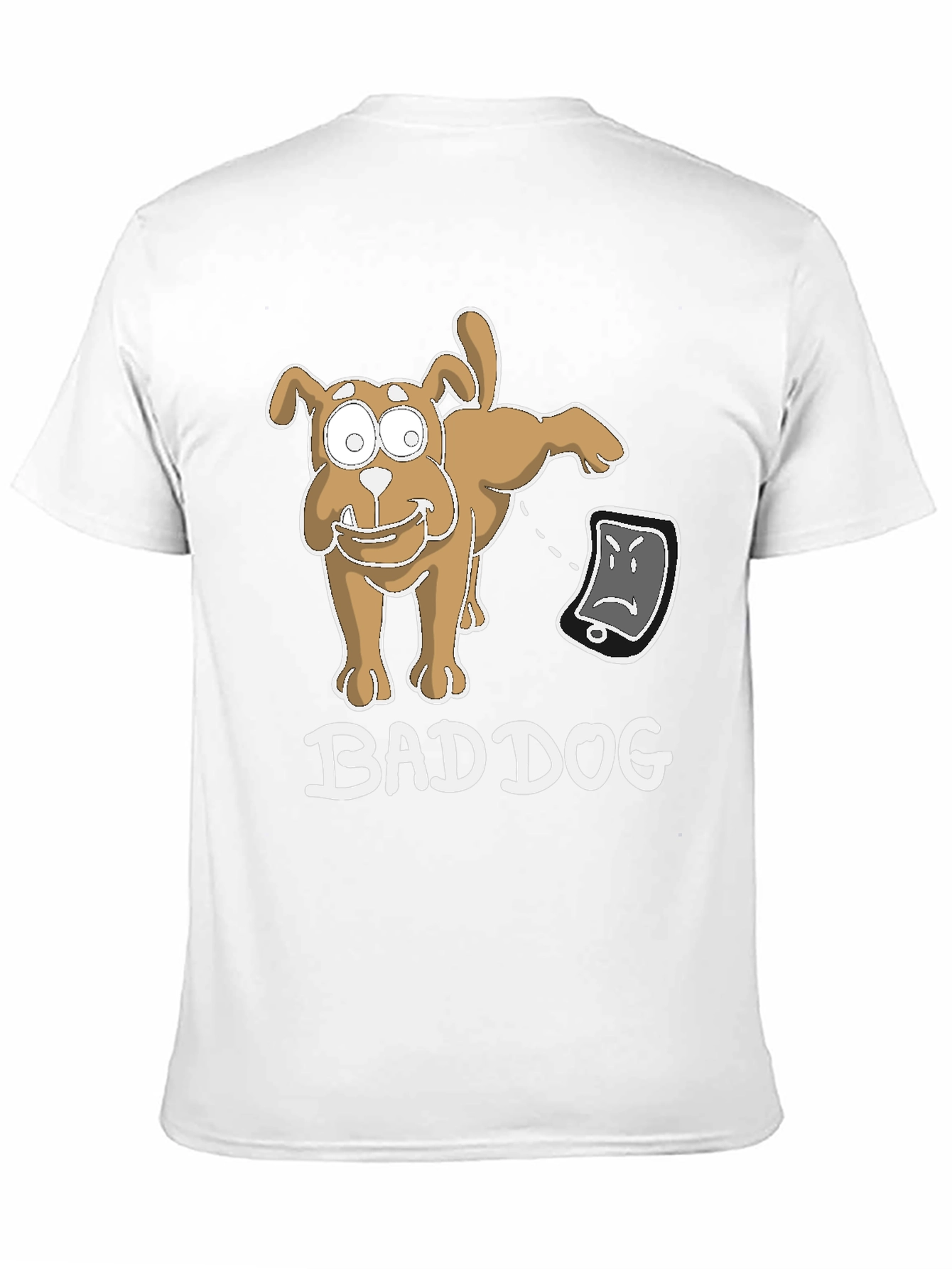 Black Bad Dog Funny T-Shirt view 11