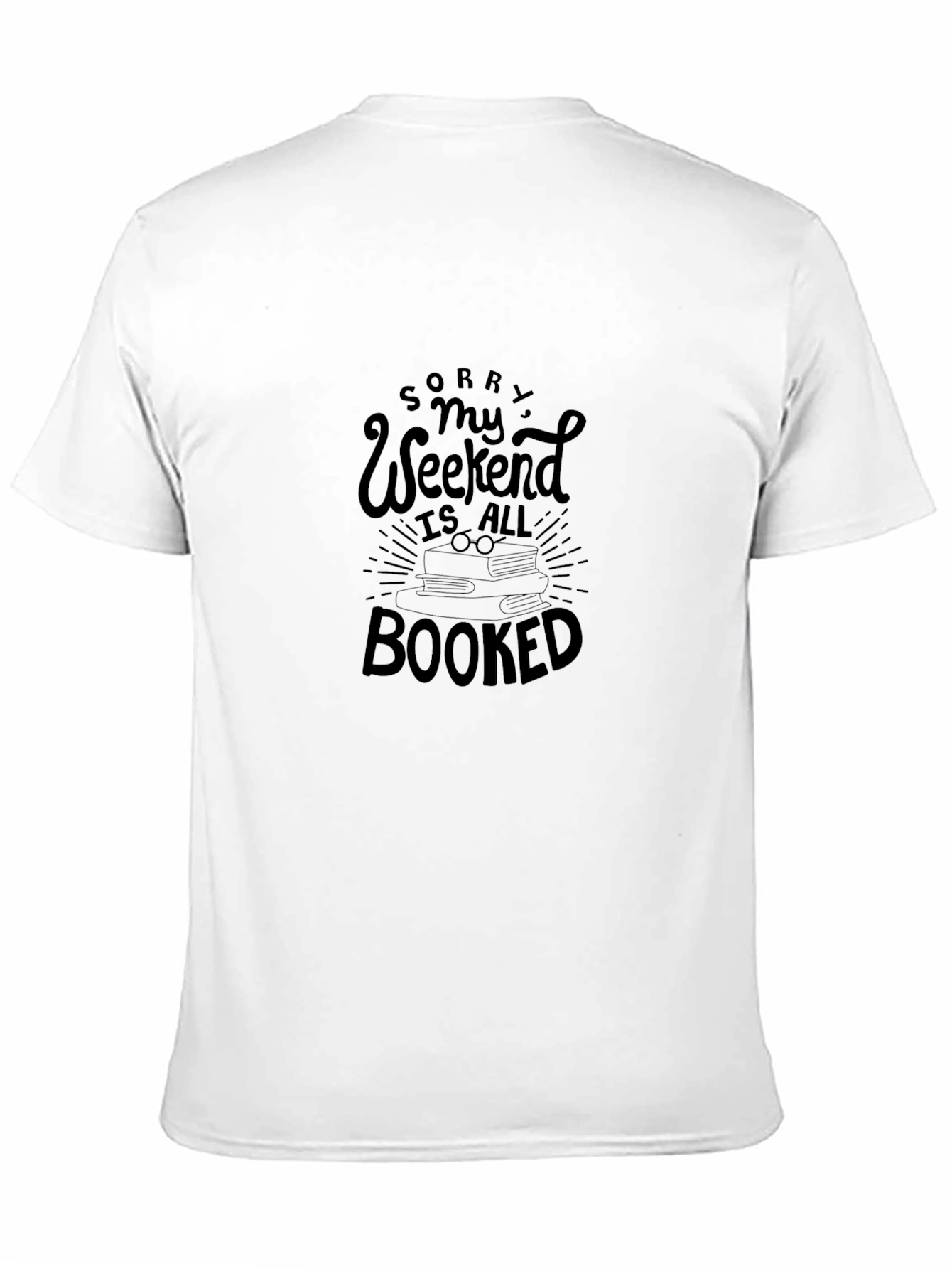 Black Booked Weekend Black T-Shirt view 11