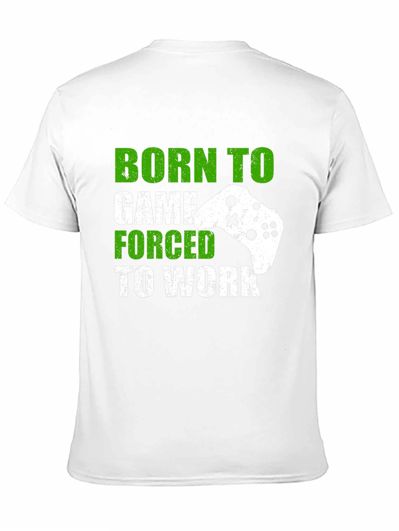 Black Born To Game T-Shirt - Gamer Tee view 11