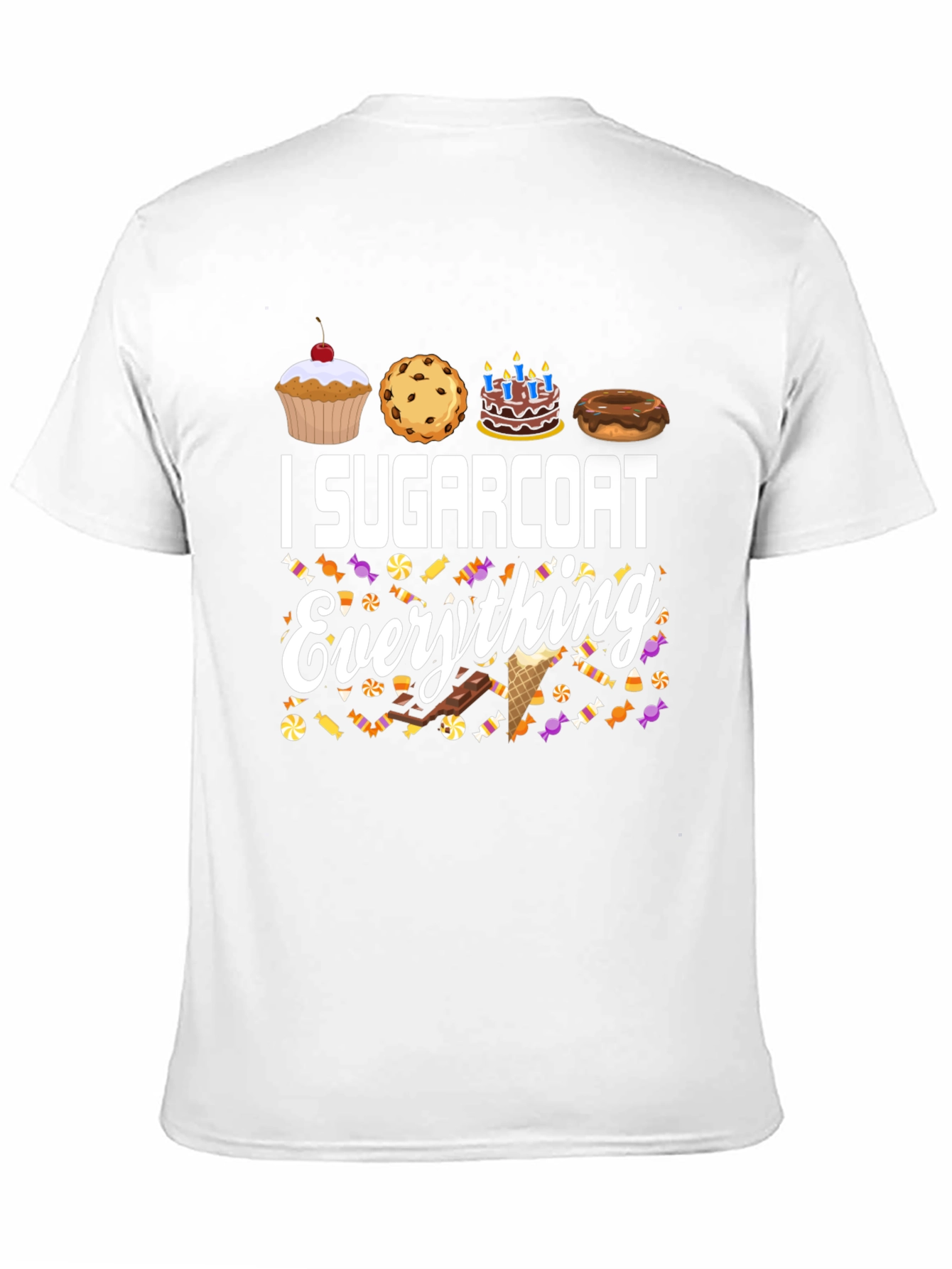 Black I Sugarcoat Everything Graphic T-Shirt view 11