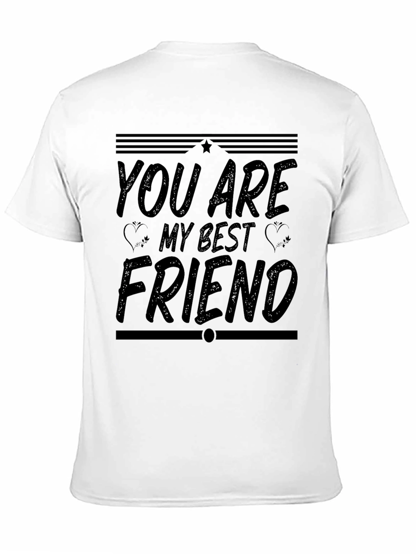 Black You Are My Best Friend Black Graphic T-Shirt view 11