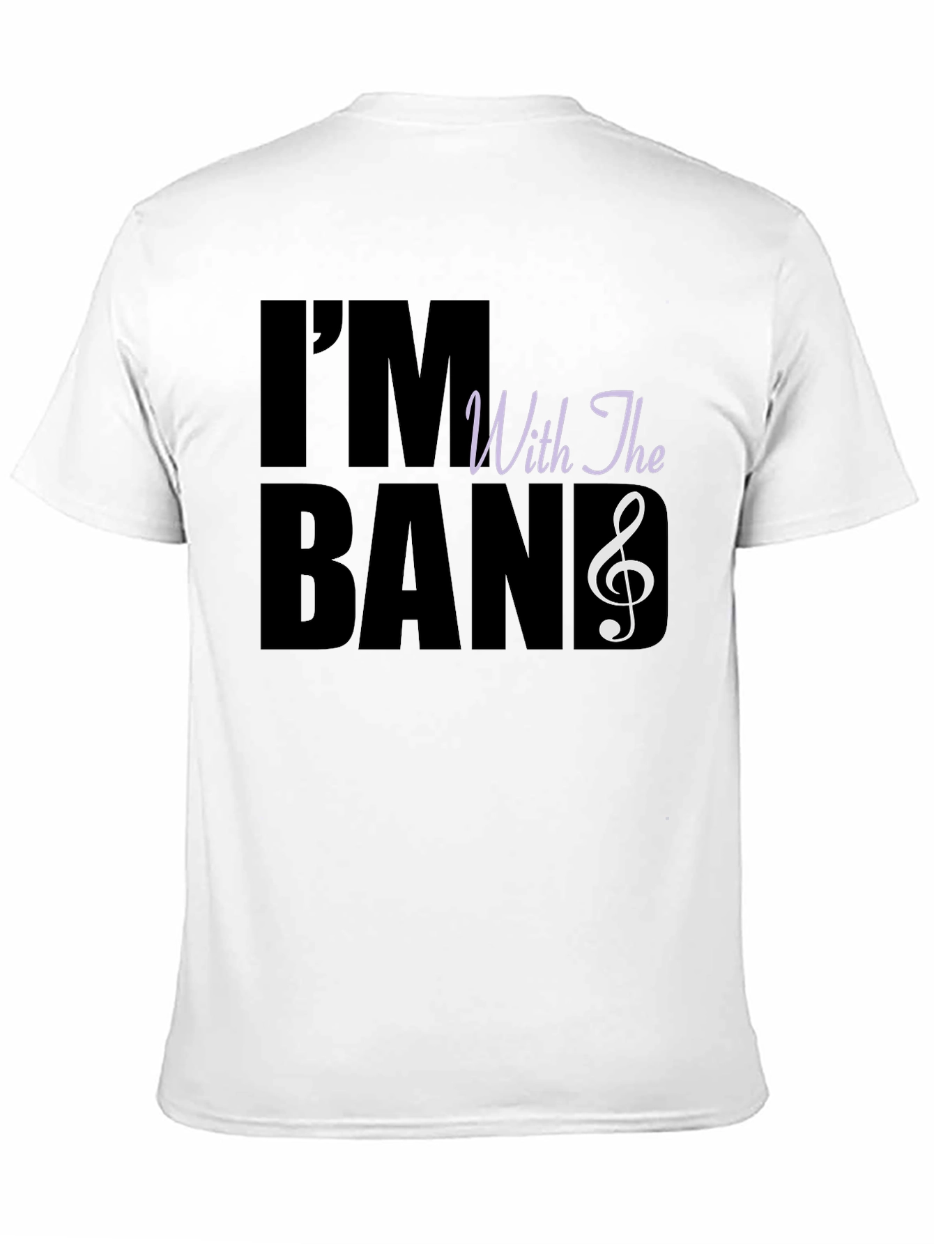 Black I'm With The Band Graphic Tee - Music Lover T-Shirt view 11