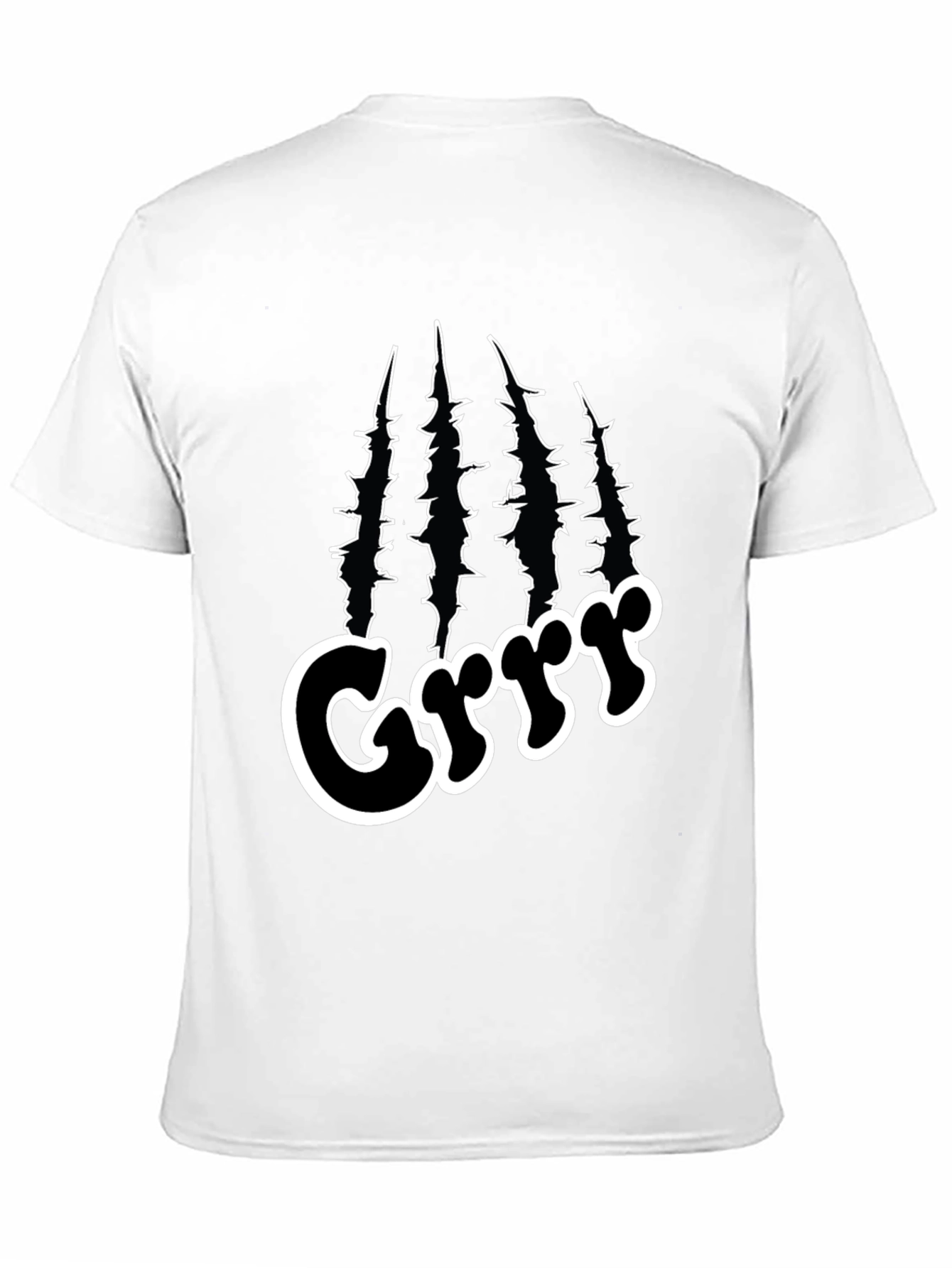 Black Grrr Graphic T-Shirt - Bold Black Tee for Men view 11