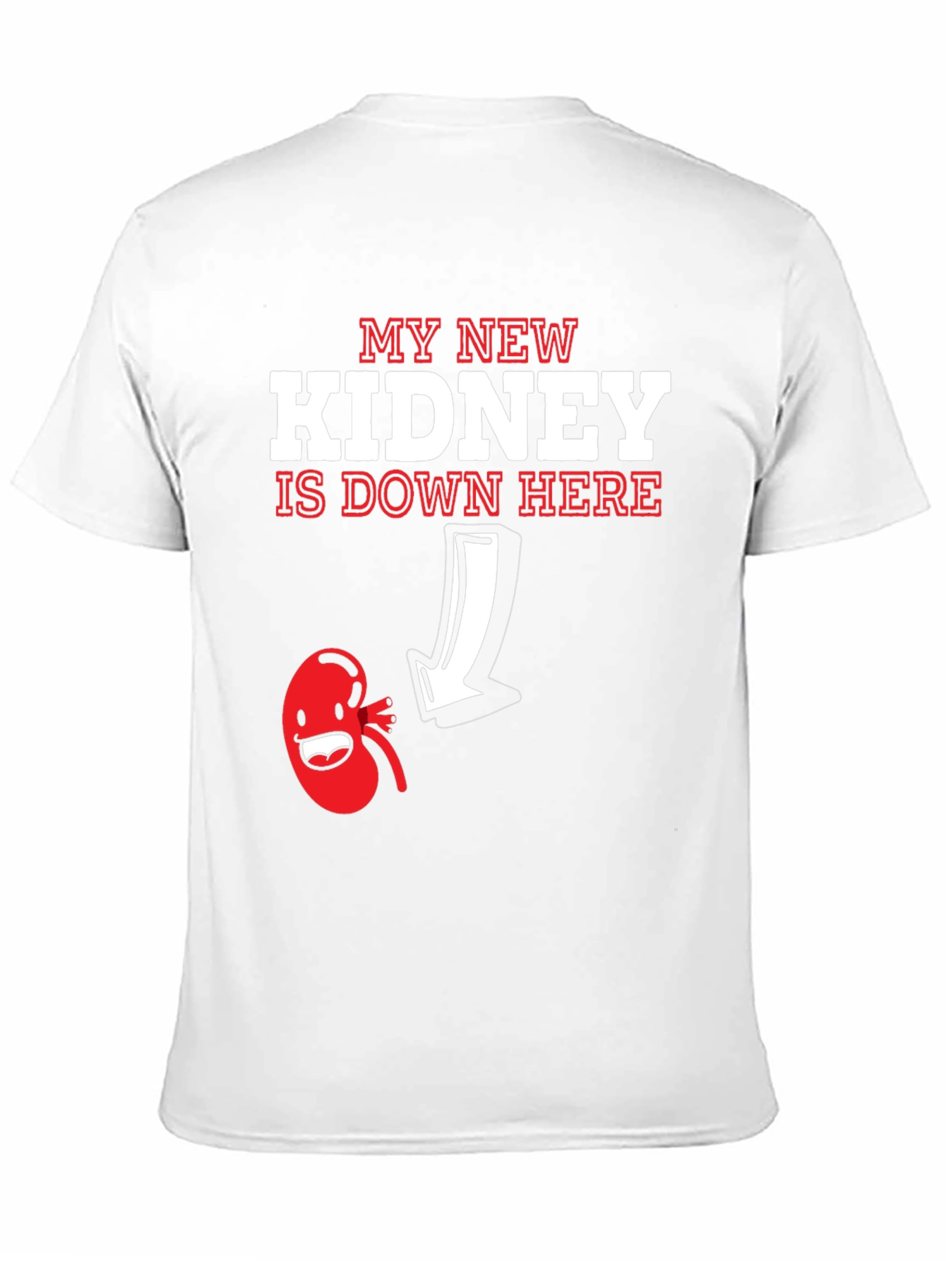 Black New Kidney T-Shirt - Funny Transplant Gift view 11