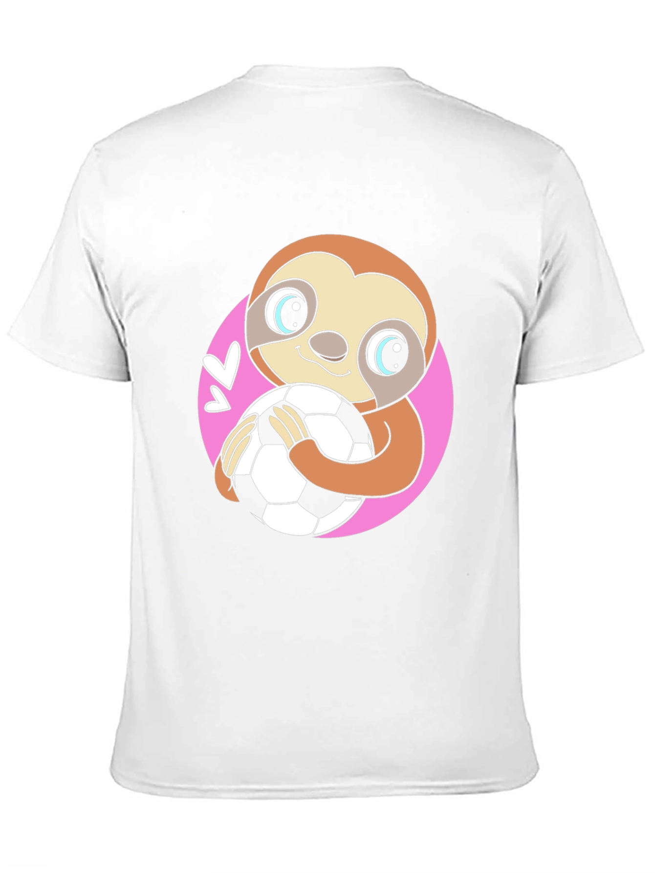 Black Sloth Soccer Fan T-Shirt - Cute Animal Tee view 11