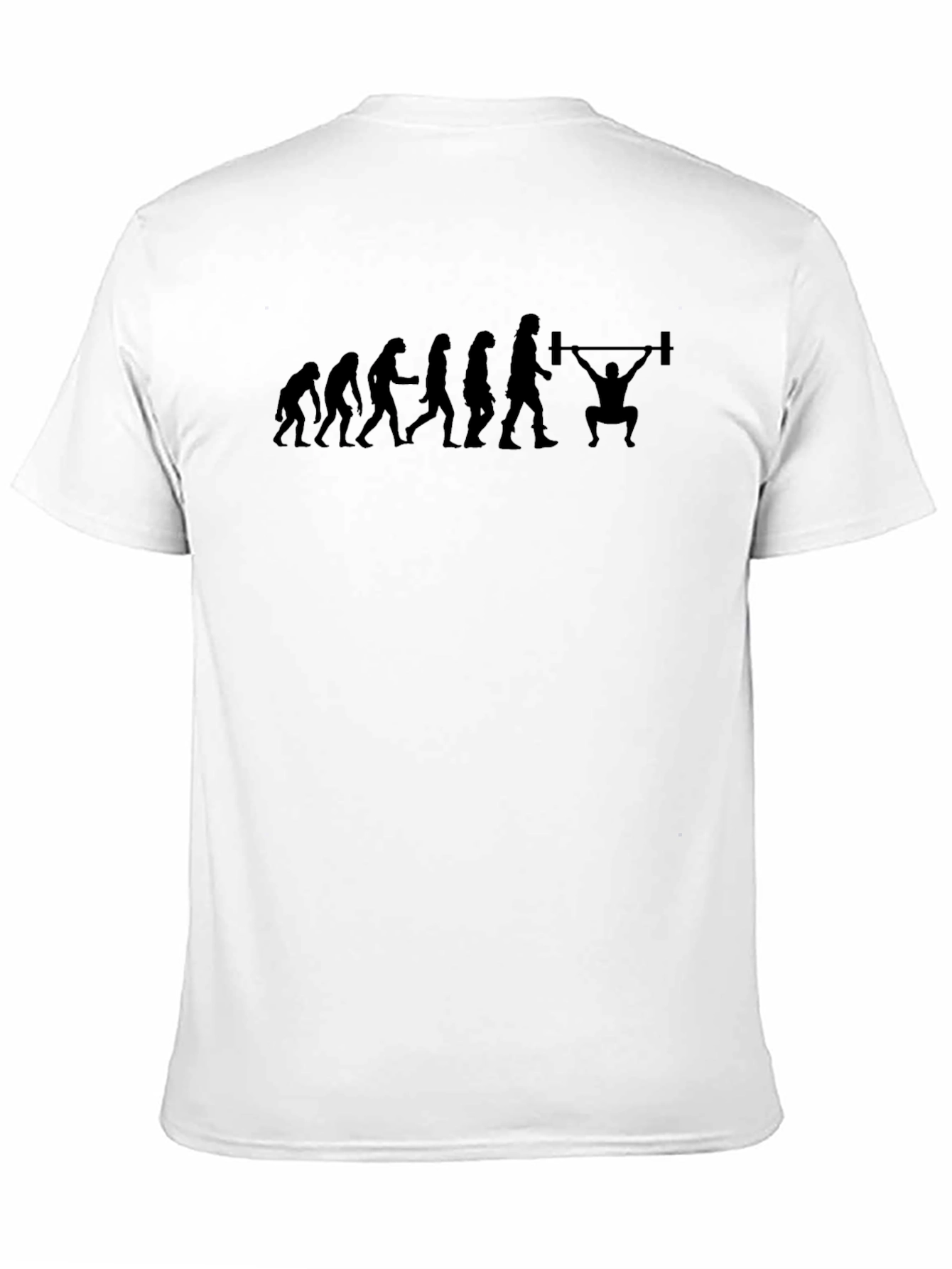 Black Evolution of Weightlifting Black T-Shirt view 11