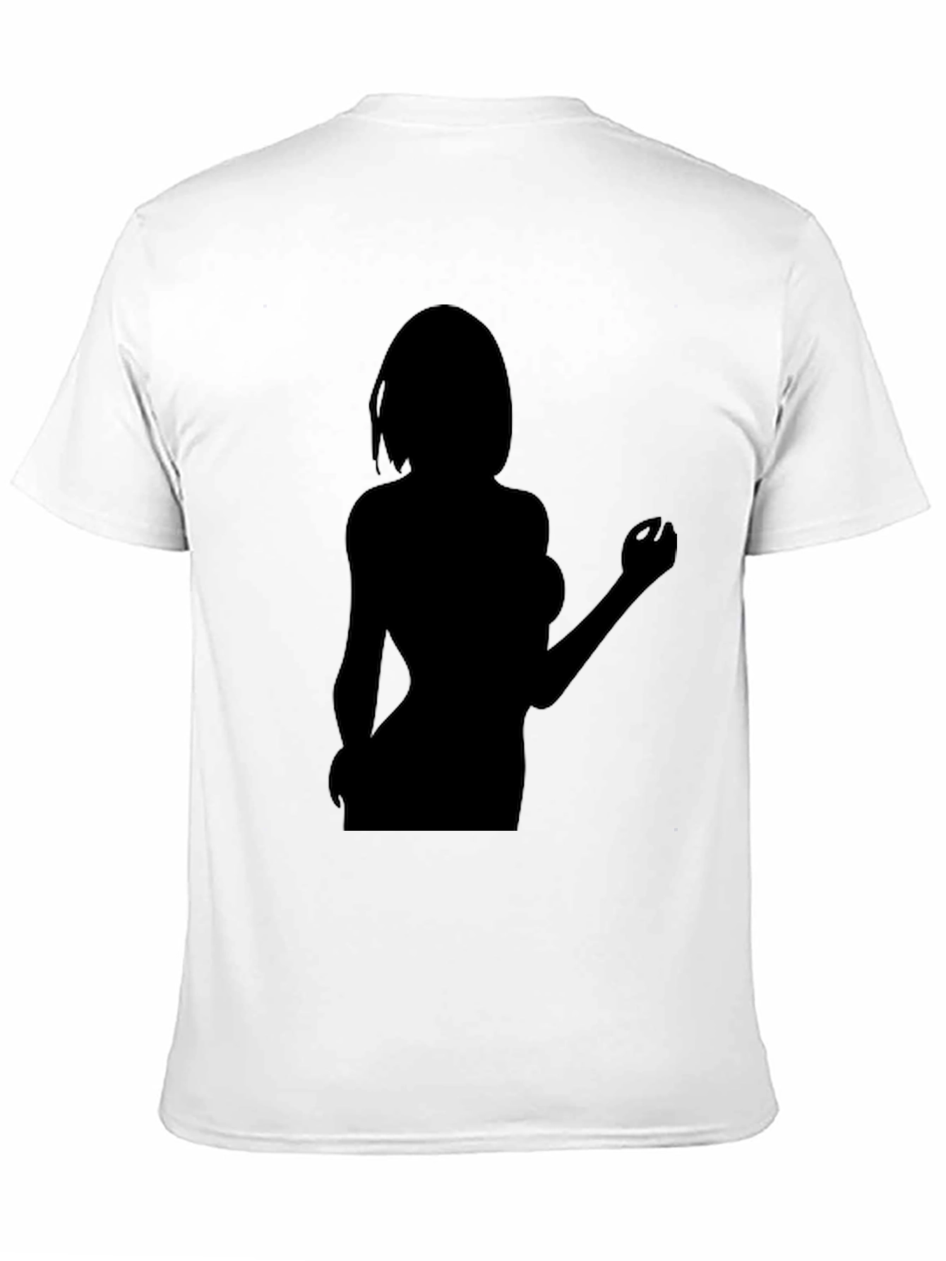Black Silhouette Graphic Tee - Black Unisex T-Shirt view 11
