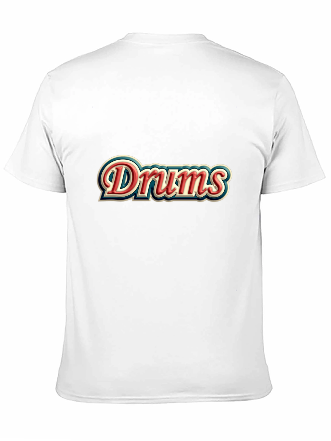 Black Drums Retro Style Black T-Shirt view 11