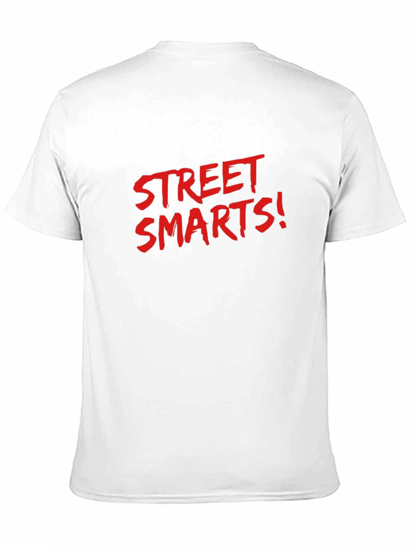 Black Street Smarts Graphic Tee - Bold Red Print view 11