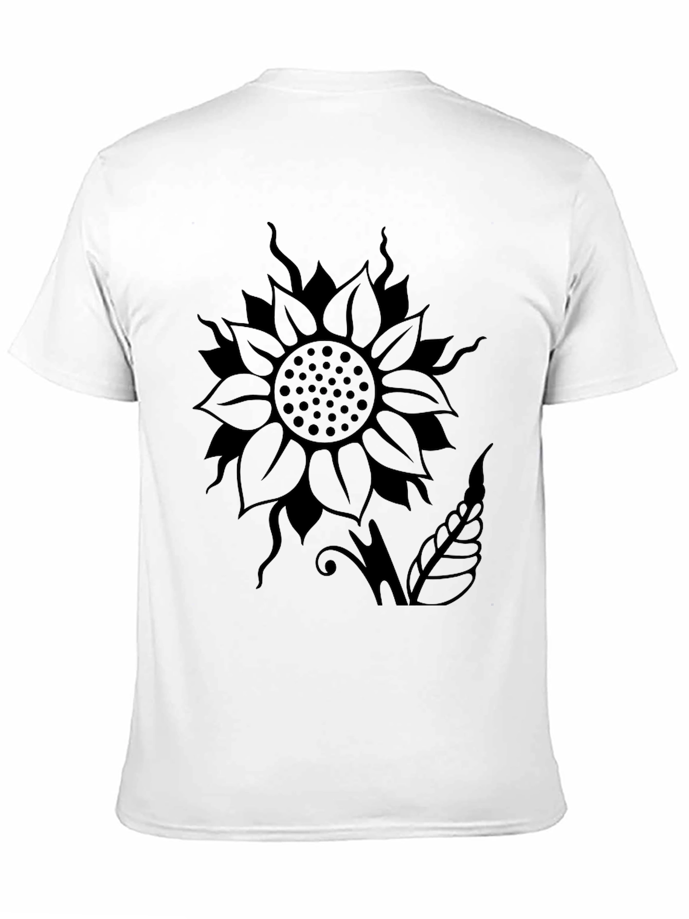 Black Sunflower Graphic Black T-Shirt | Stylish Comfort view 11