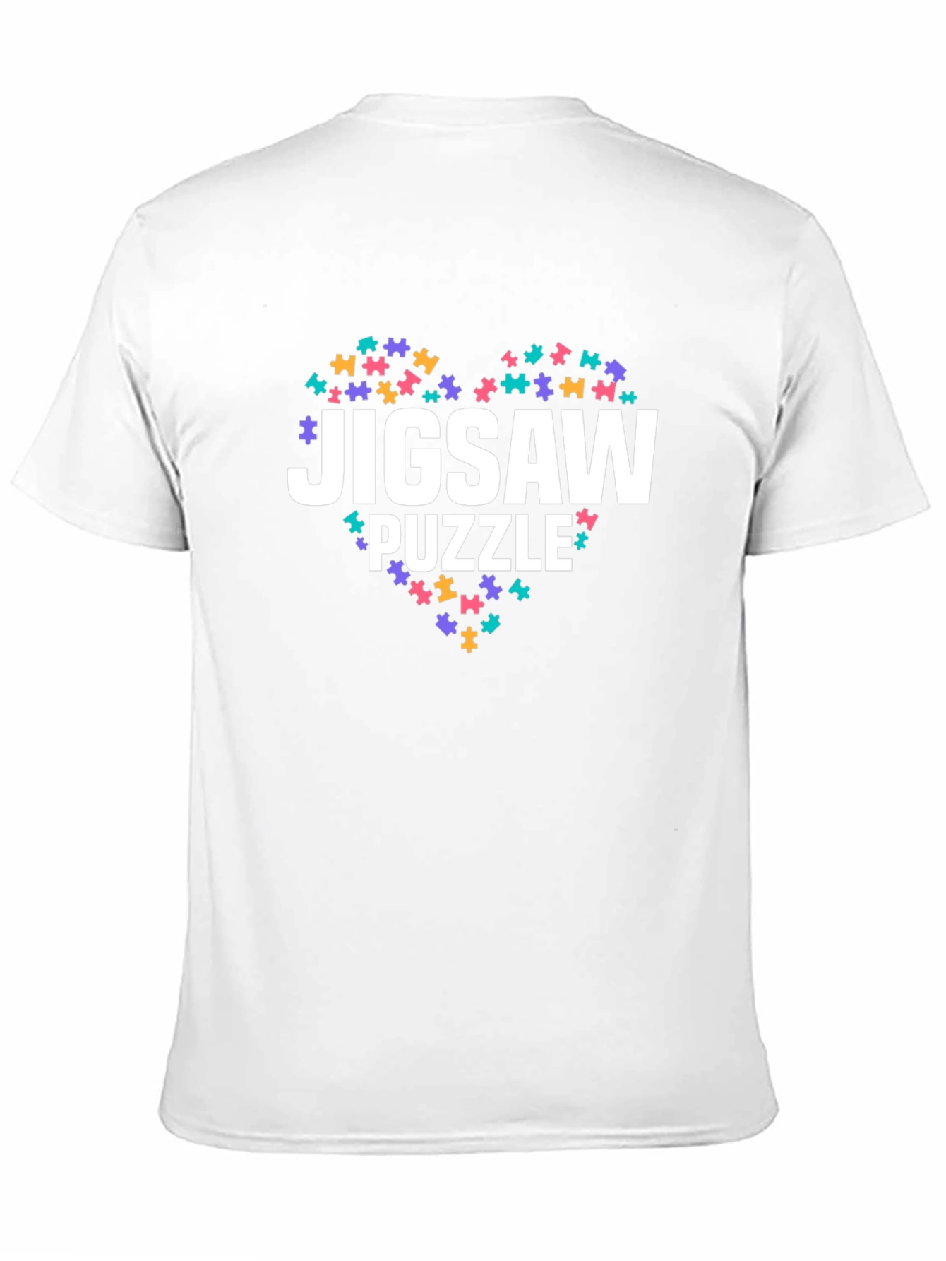 Black Jigsaw Puzzle Lover Graphic Tee - Black view 11