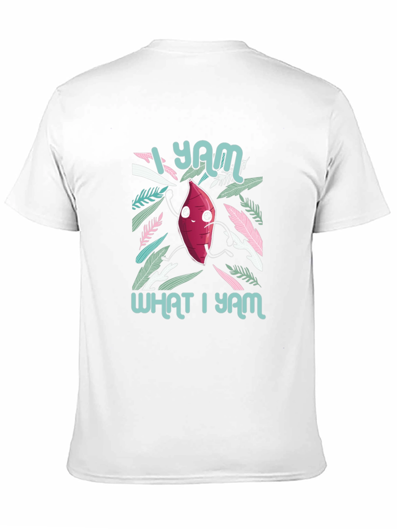 Black I Yam What I Yam Graphic Tee - Cute Sweet Potato T-Shirt view 11