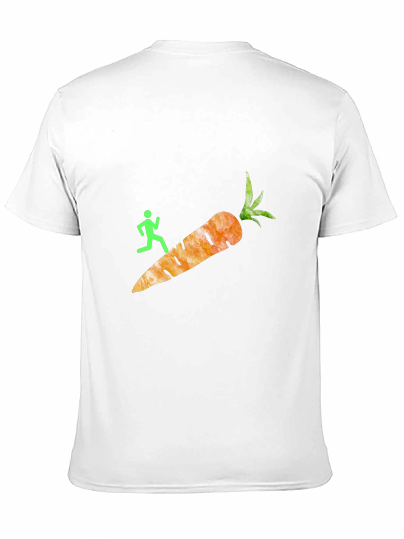 Black Running Carrot T-Shirt - Funny Graphic Tee view 11