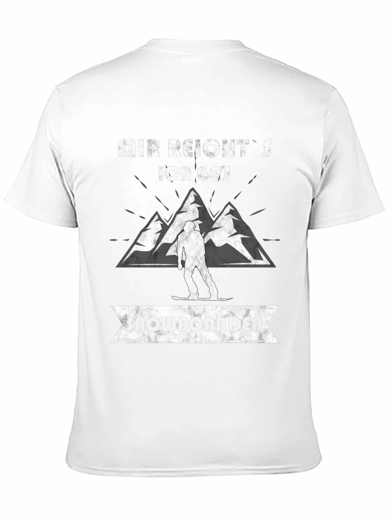 Black Mir Reicht's Snowboard T-Shirt view 11