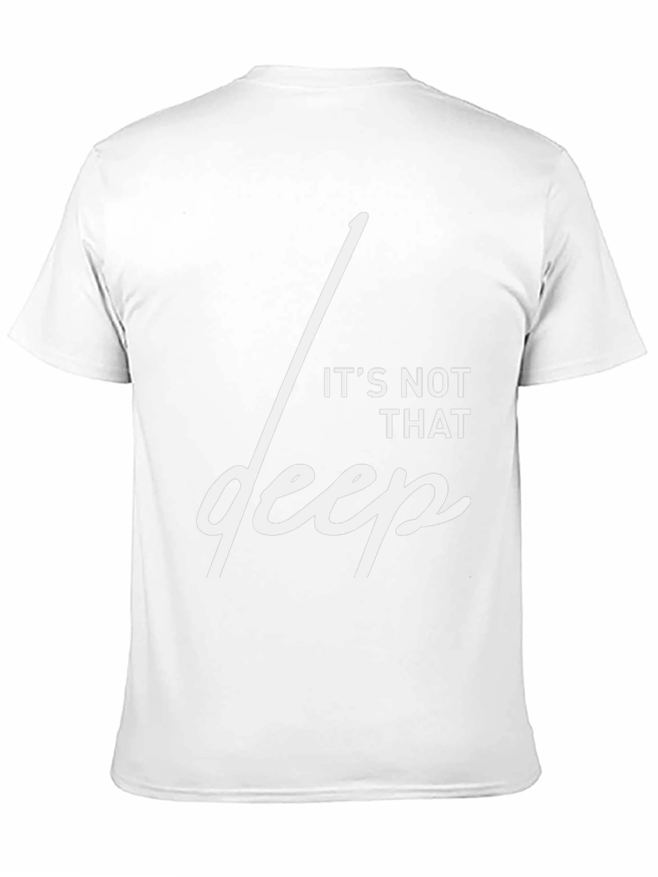 Black It's Not That Deep Graphic T-Shirt view 11