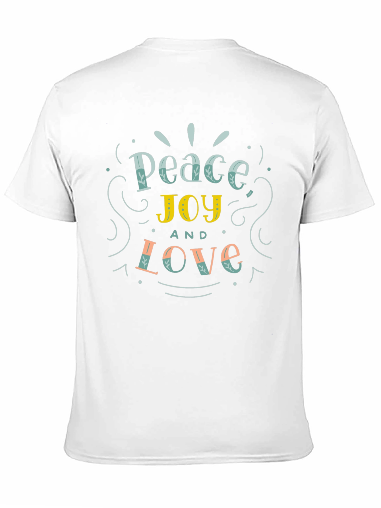 Black Peace Joy Love Graphic Tee - Black view 11