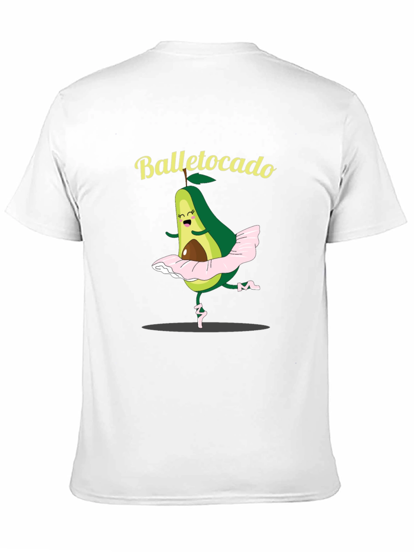Black Balletocado T-Shirt - Avocado Ballet Pun view 11