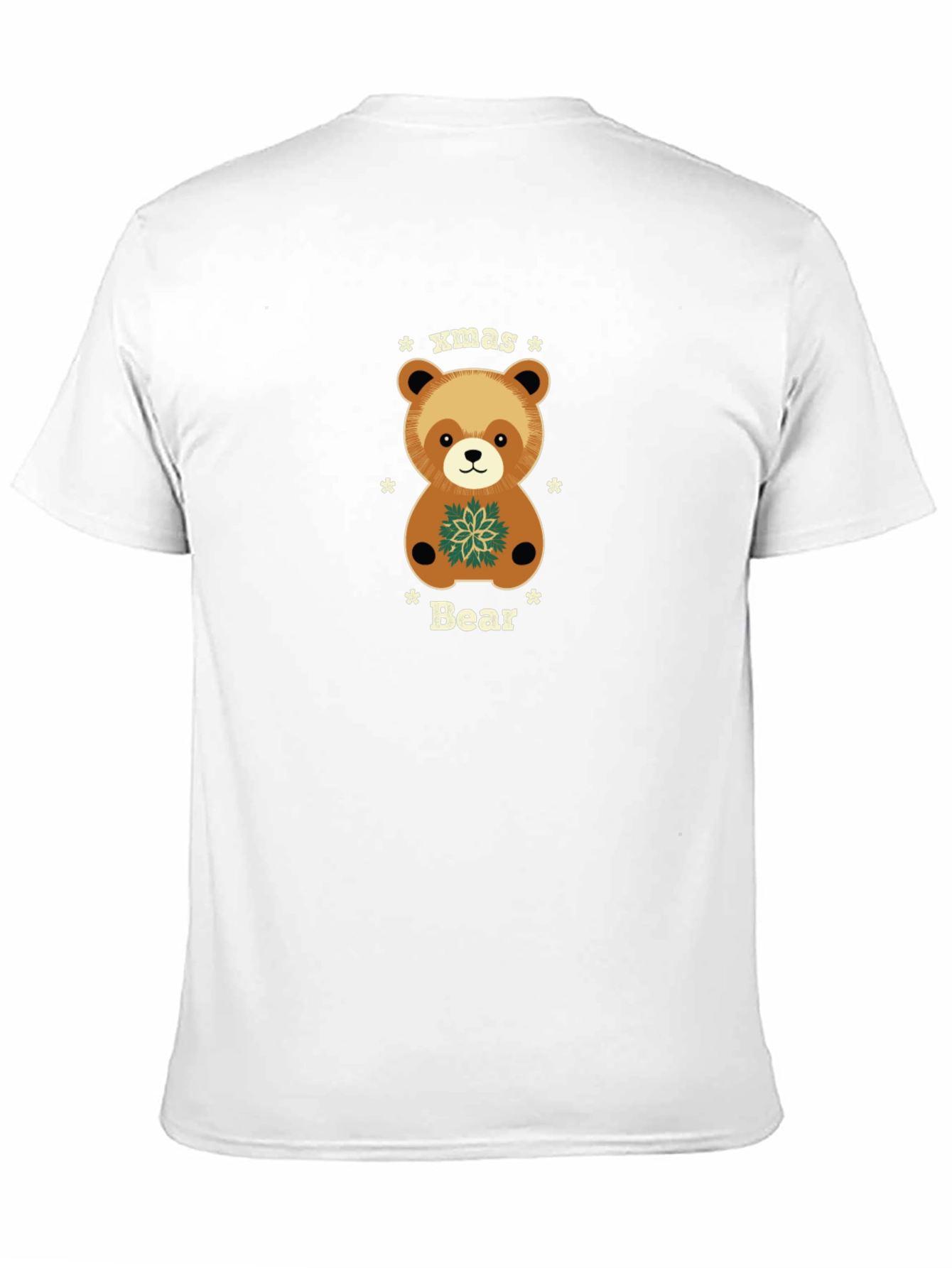 Black Xmas Bear Holiday T-Shirt view 11