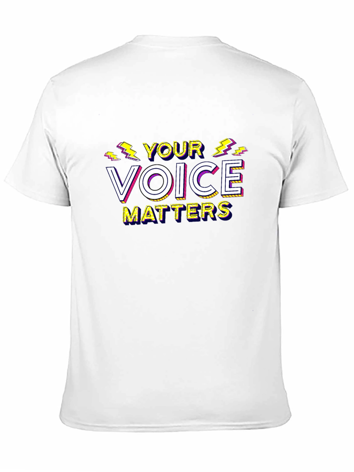 Black Your Voice Matters Graphic T-Shirt view 11