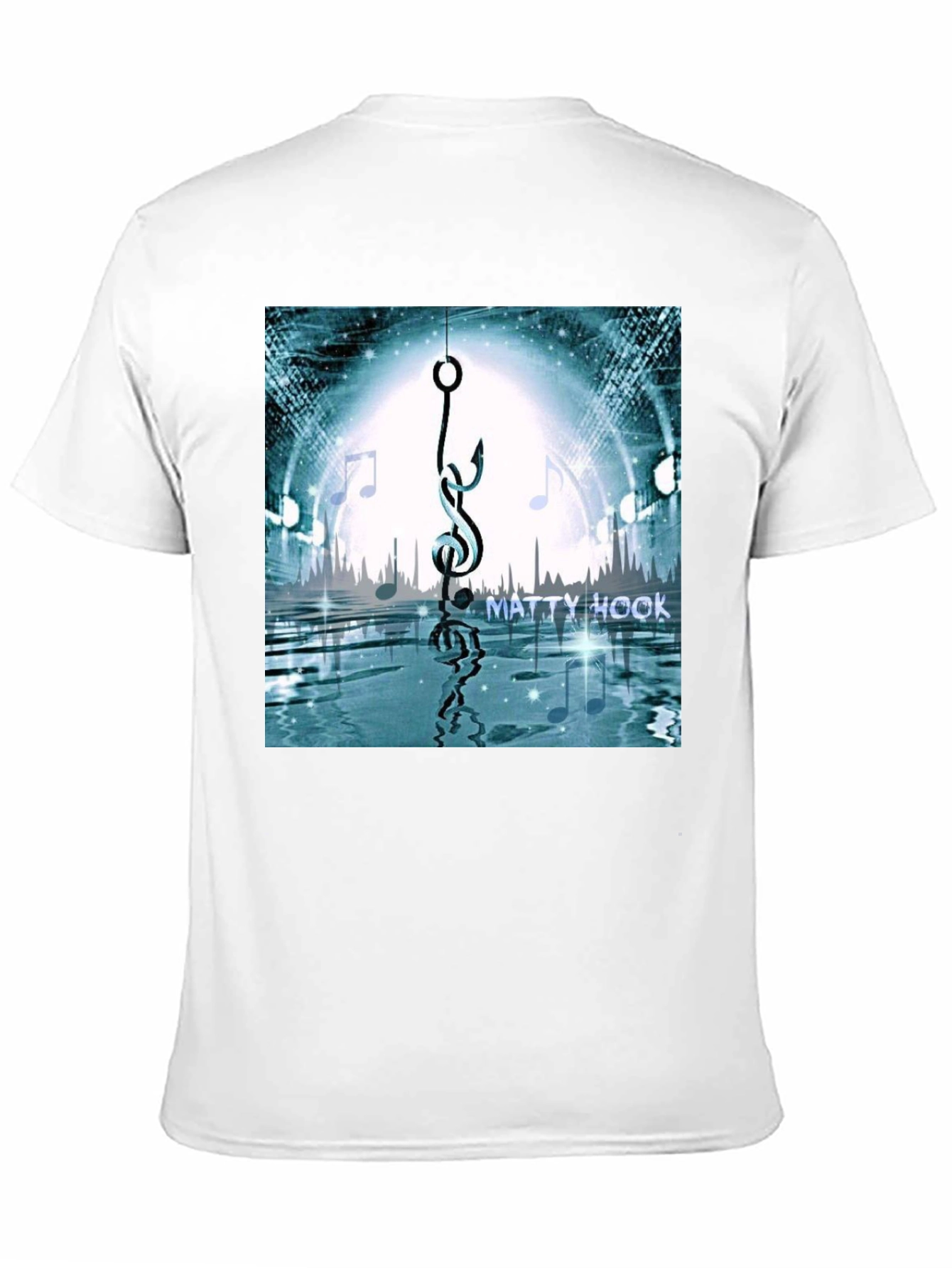 Black Matty Hook Music Graphic T-Shirt - Black Cotton Blend view 11