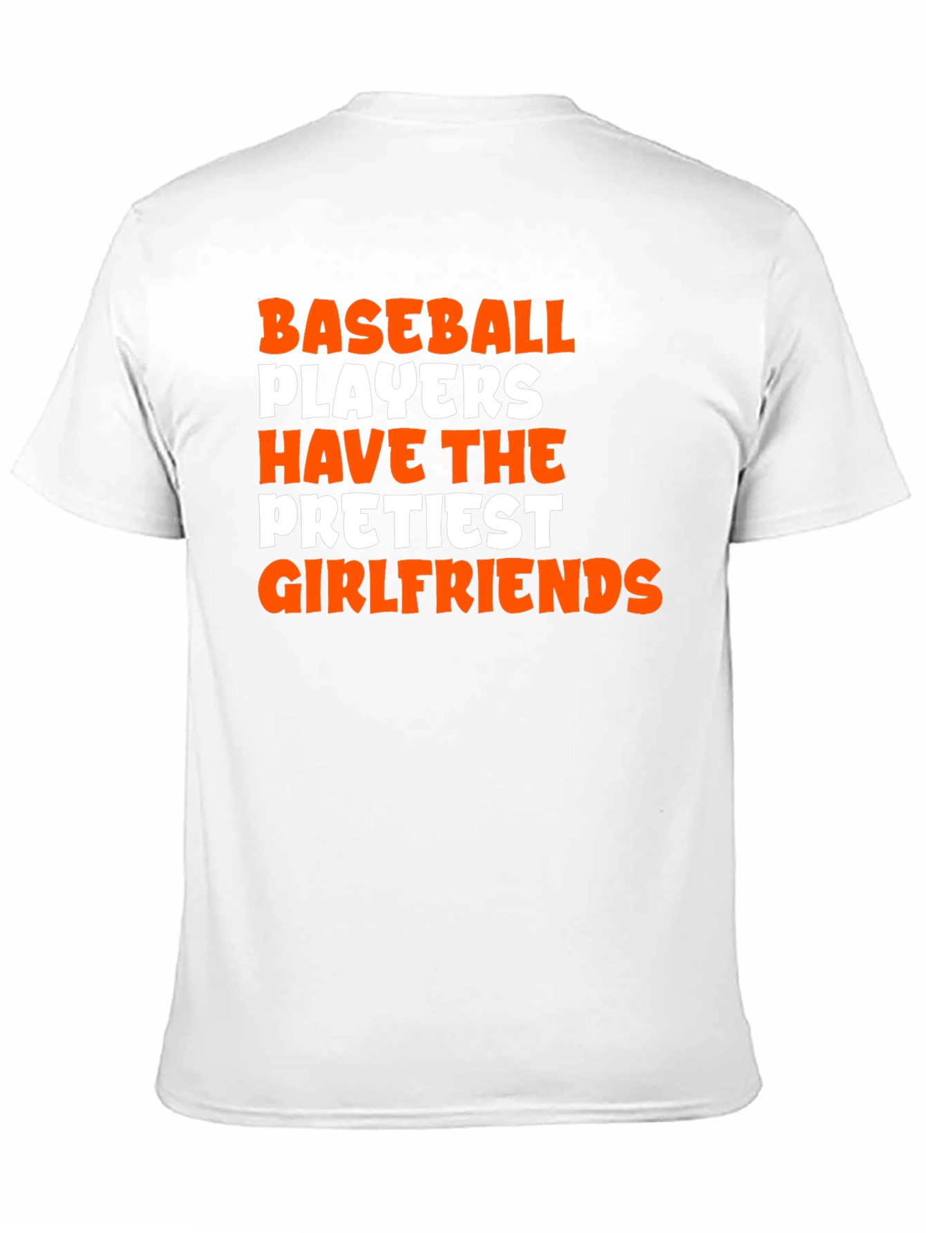 Black Baseball Player Prettiest Girlfriend Graphic T-Shirt view 11