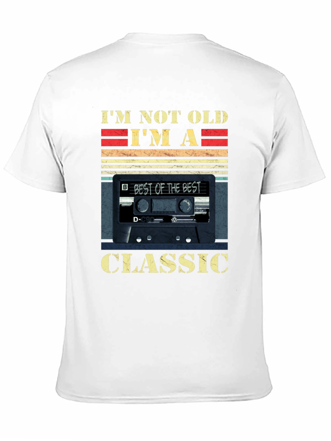 Black I'm Not Old I'm A Classic Cassette Tape T-Shirt view 11