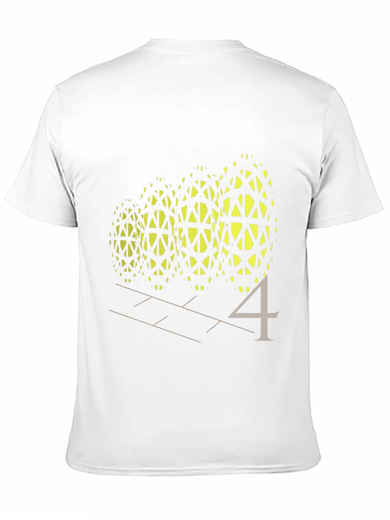 Black Abstract Geometric Pattern Tee view 11