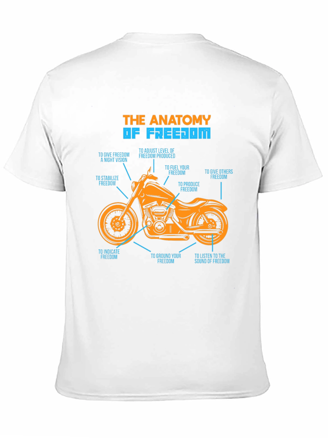 Black Anatomy of Freedom Graphic T-Shirt view 11