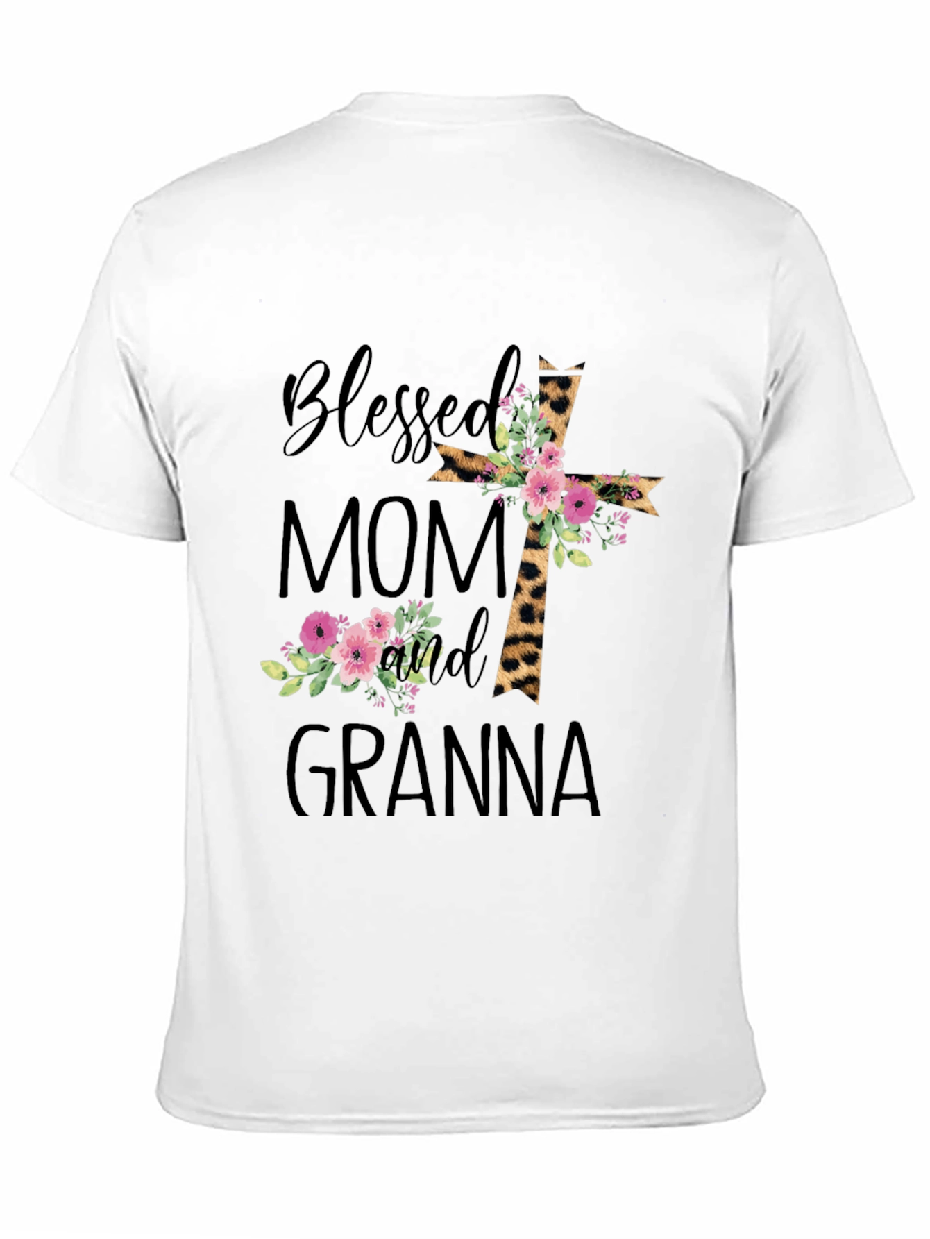 Blessed Mom and Granna Graphic T-Shirt - 11
