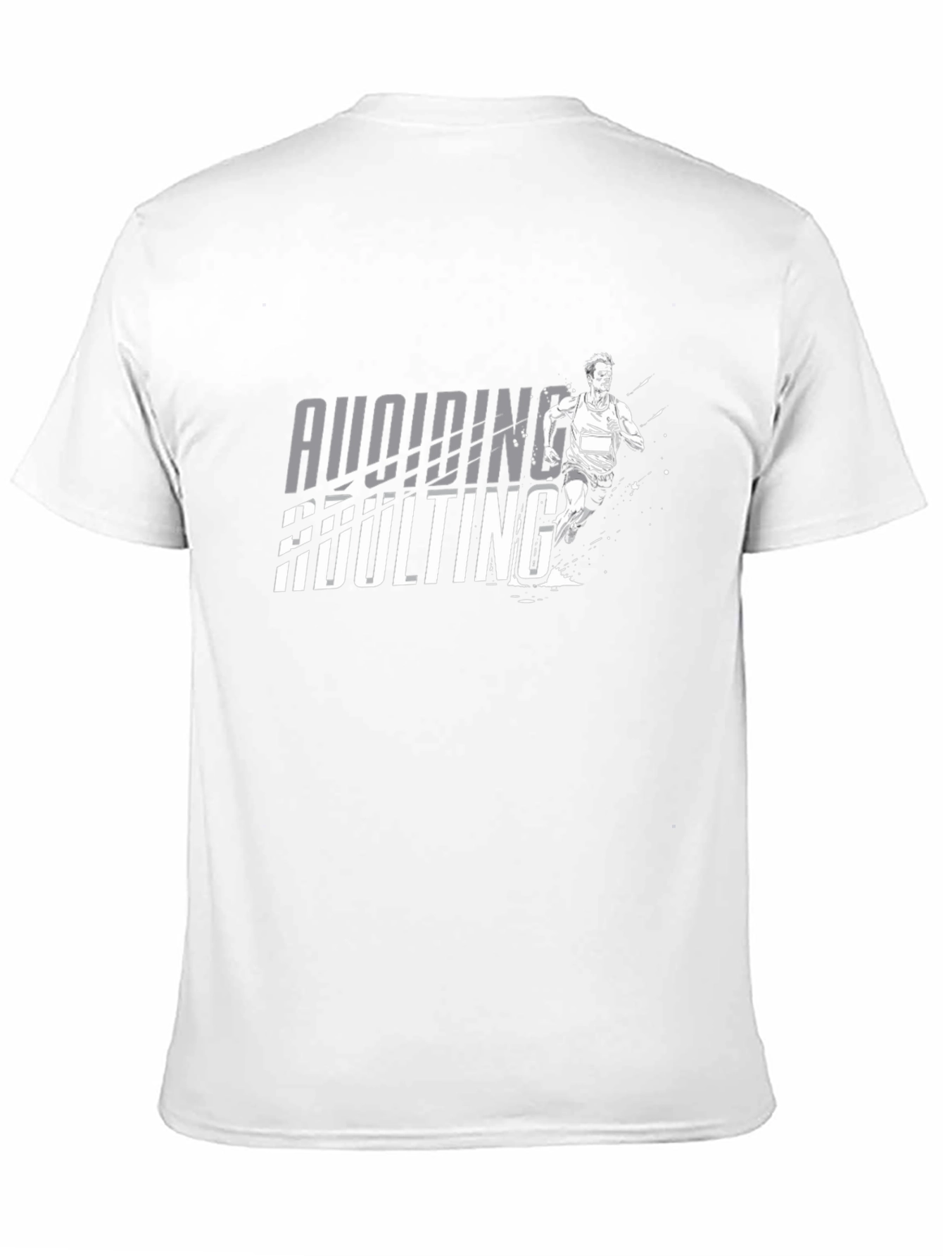 Black Avoiding Adulting Graphic Tee - Runner T-Shirt view 11