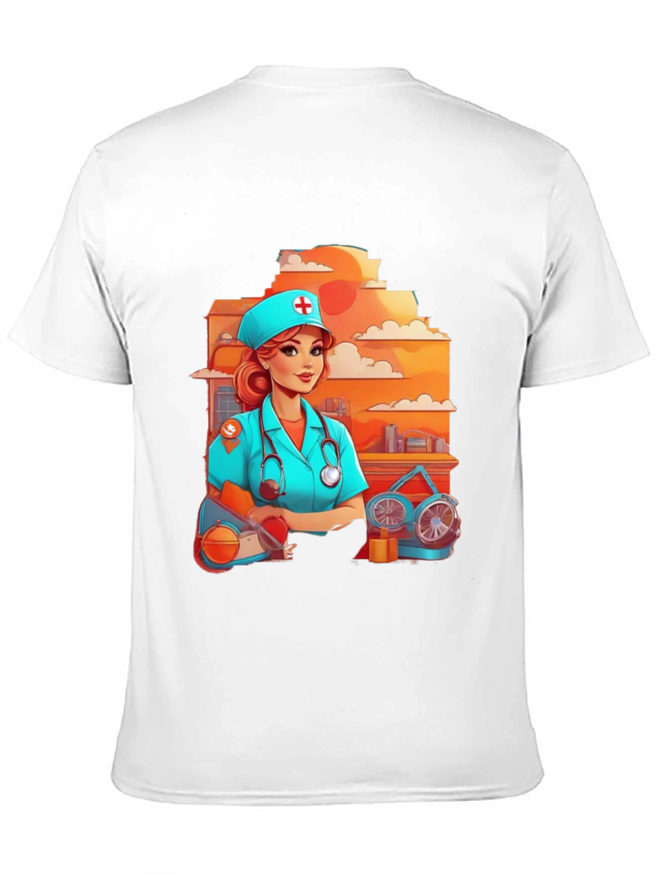 Black Nurse Graphic T-Shirt - Unisex Style view 11