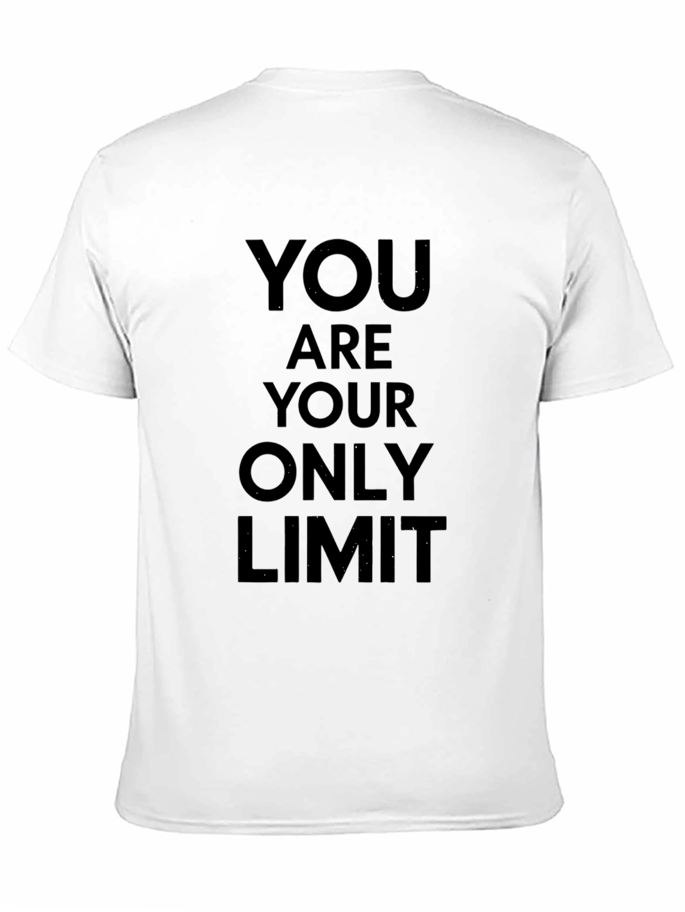 Black Inspirational Black T-Shirt - You Are Your Only Limit view 11