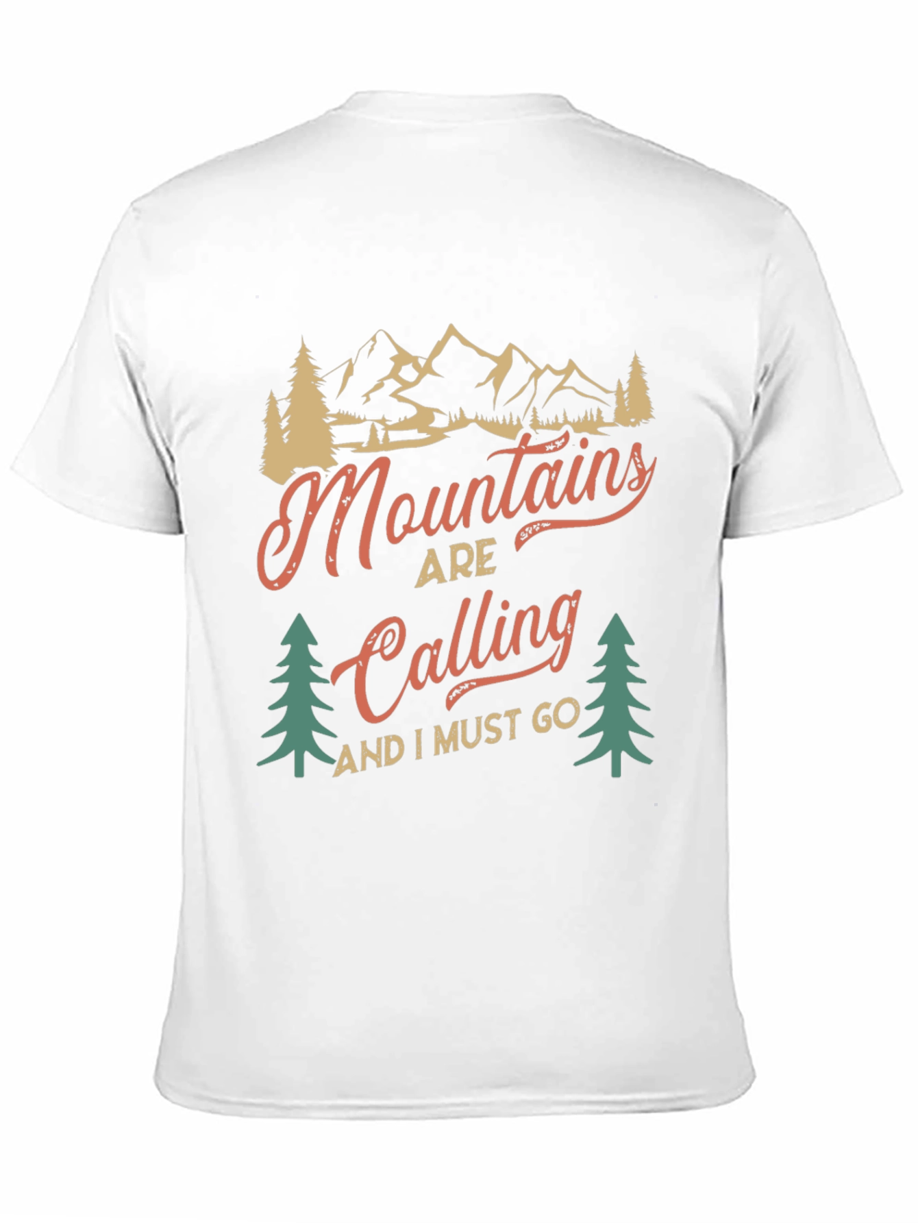Black Mountains Are Calling Black Graphic Tee view 11