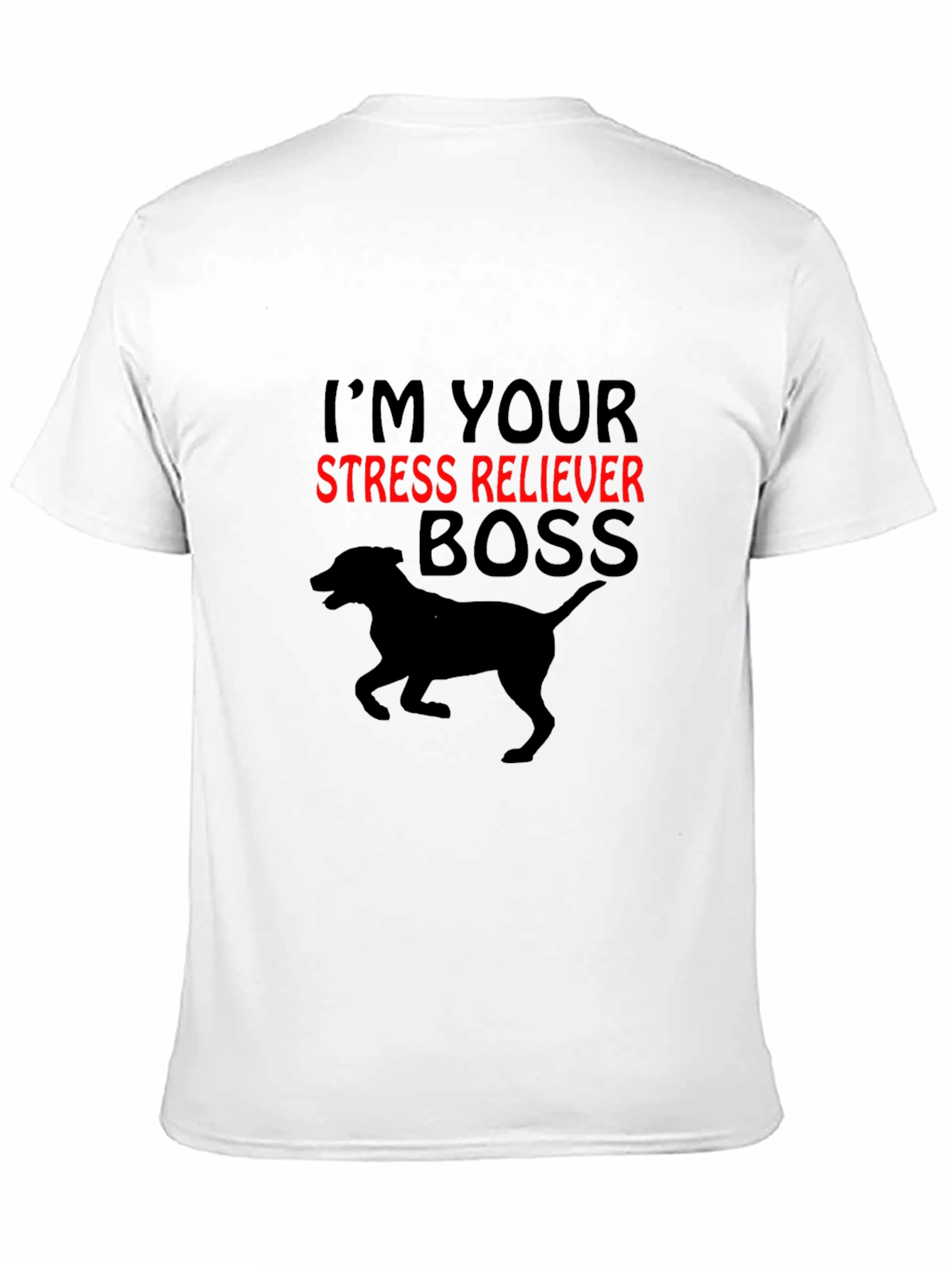 Black Stress Reliever Boss Dog Graphic Tee view 11