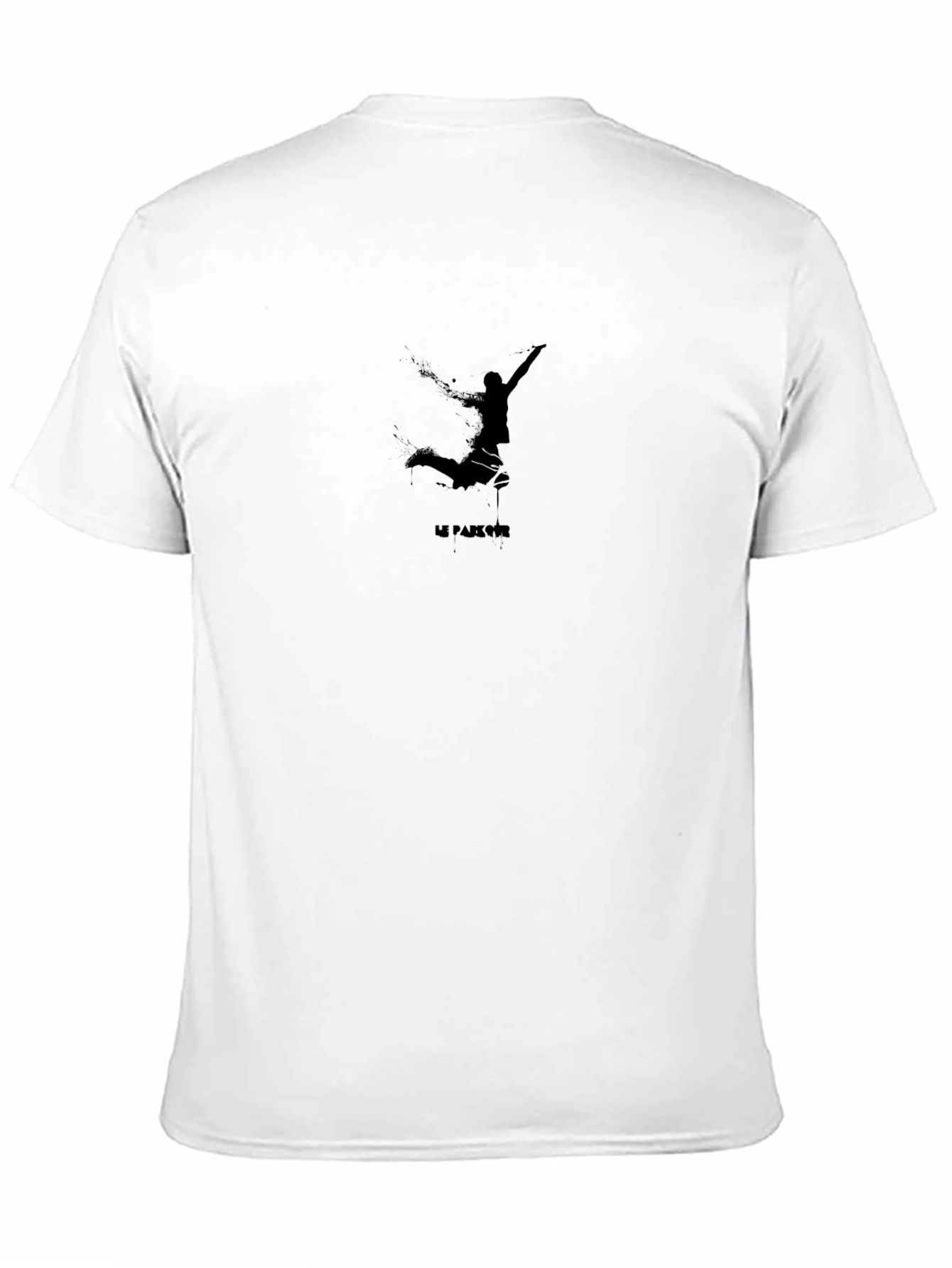 Black Parkour Graphic Tee - Men's Black Crew Neck view 11