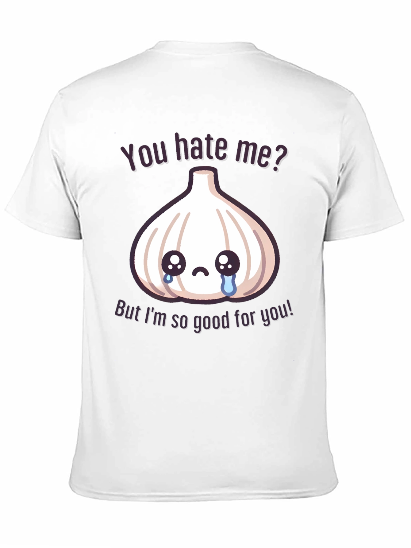 Black Funny Garlic Graphic T-Shirt - You Hate Me? view 11