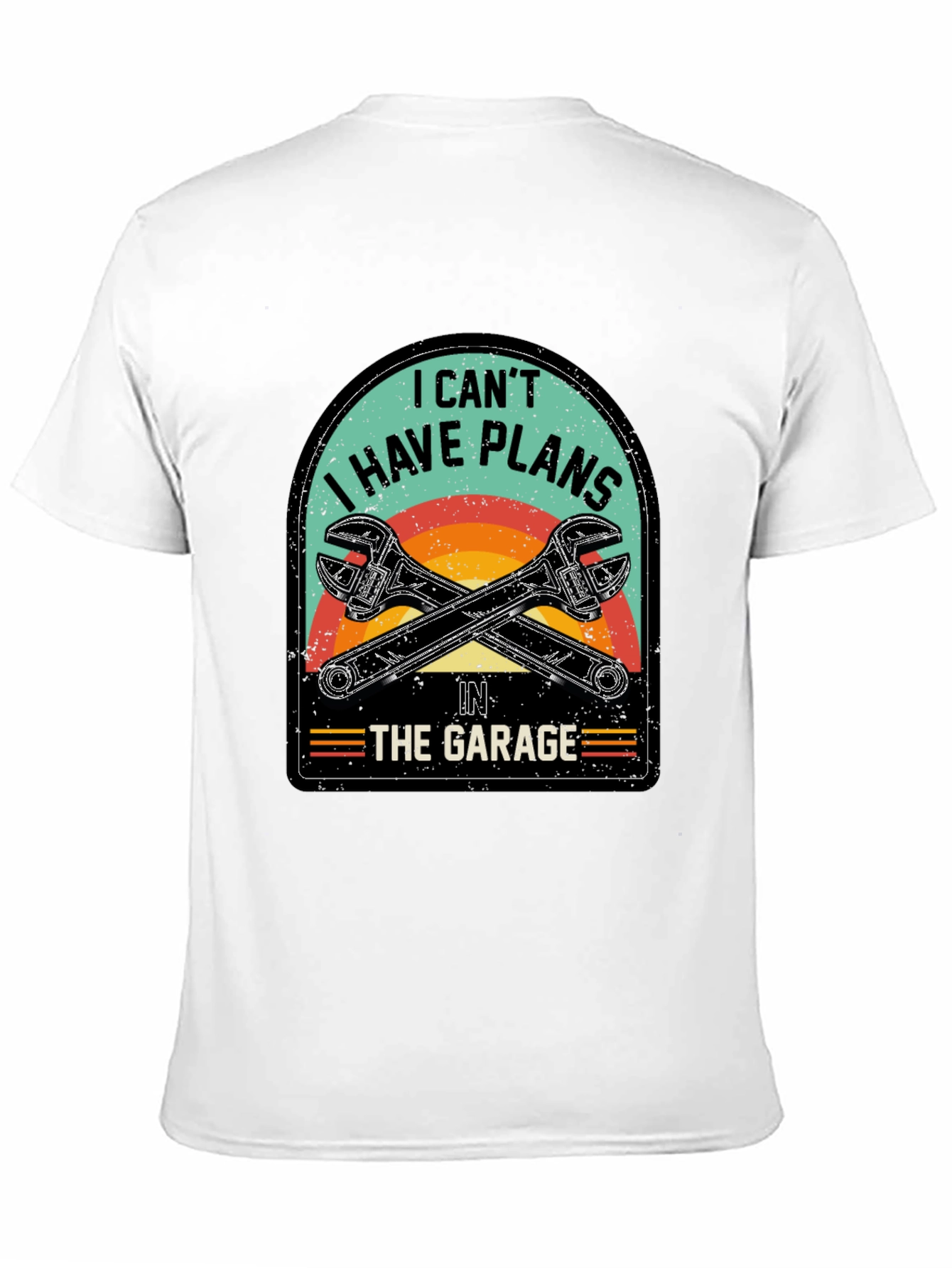 Black Garage Plans T-Shirt - Mechanic Humor Tee view 11