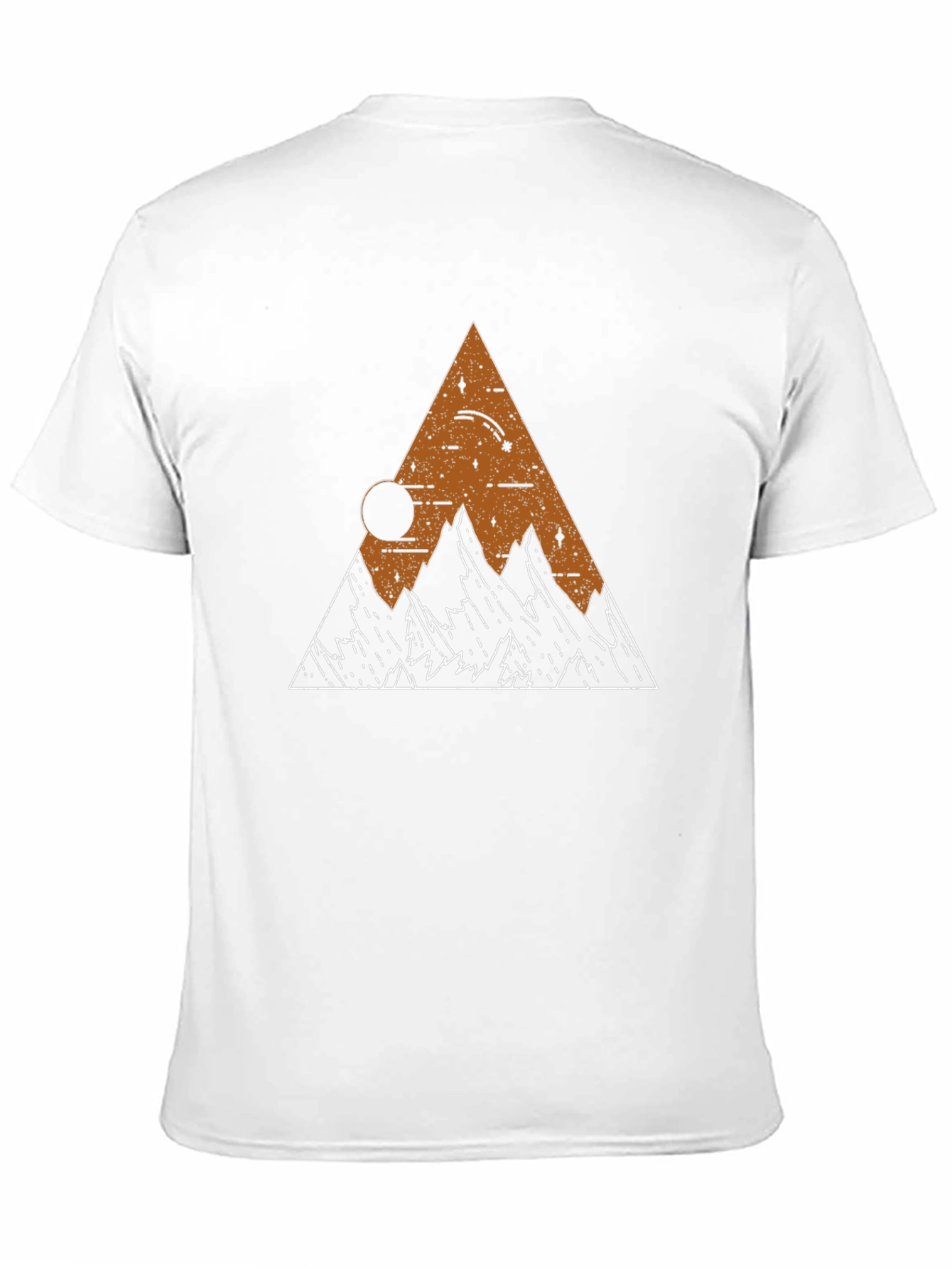 Black Geometric Mountain Range Graphic Tee view 11