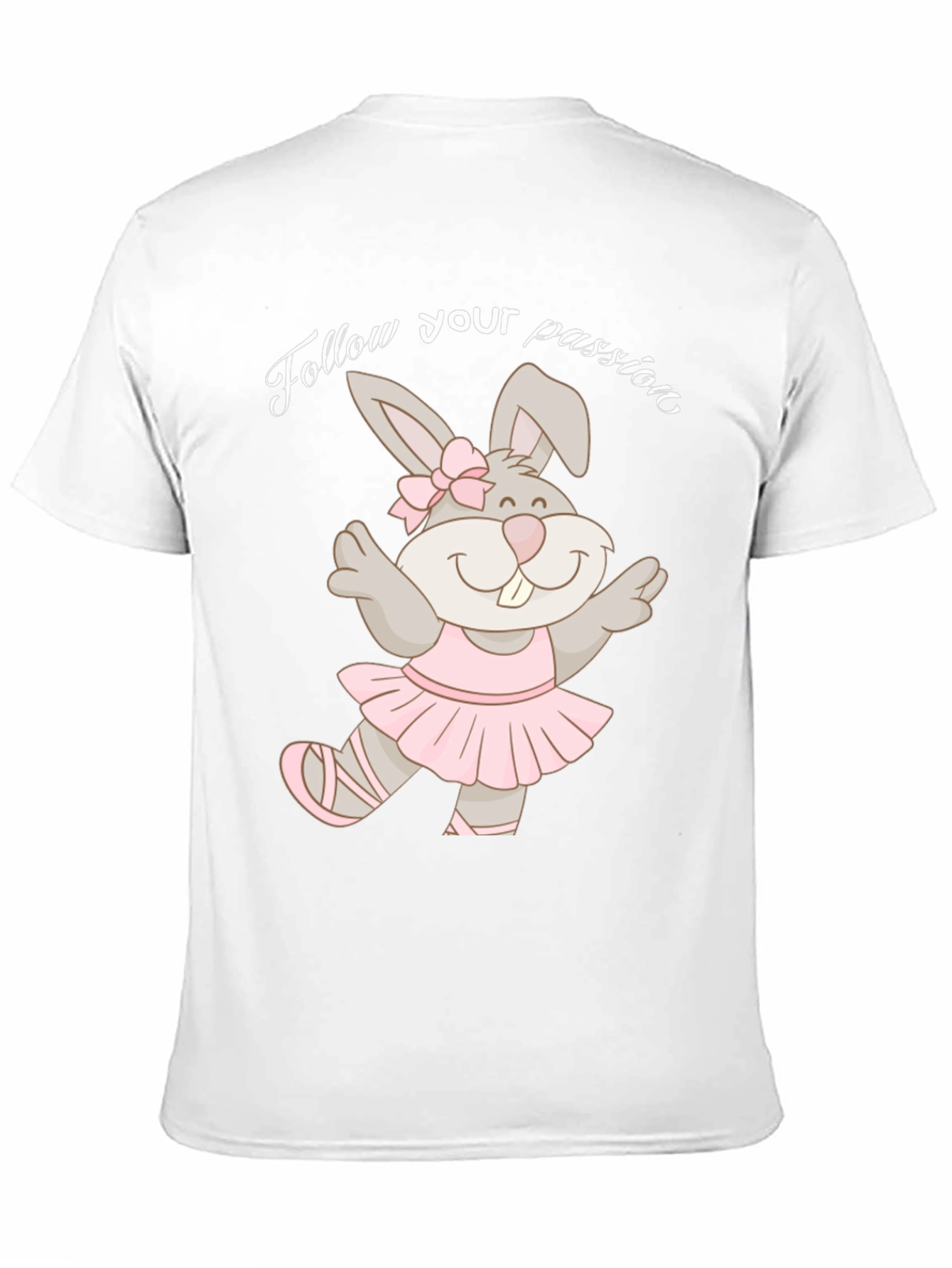 Black Dancing Bunny T-Shirt - Follow Your Passion! view 11