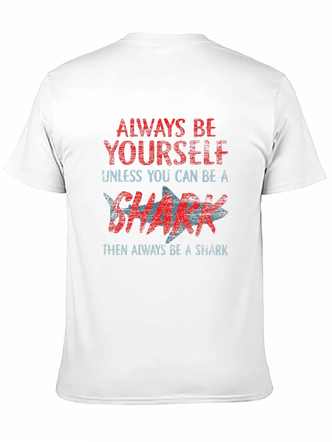 Black Always Be Yourself Shark Graphic T-Shirt view 11