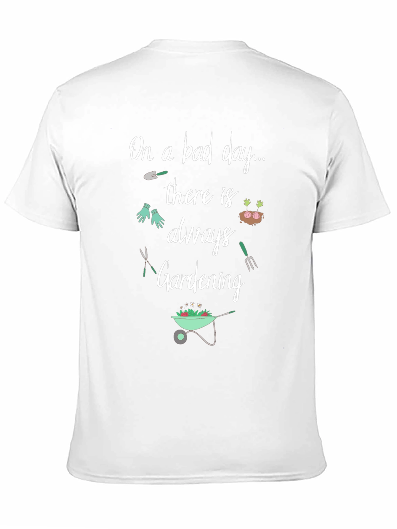 Black Gardening T-Shirt: On a Bad Day, Gardening view 11
