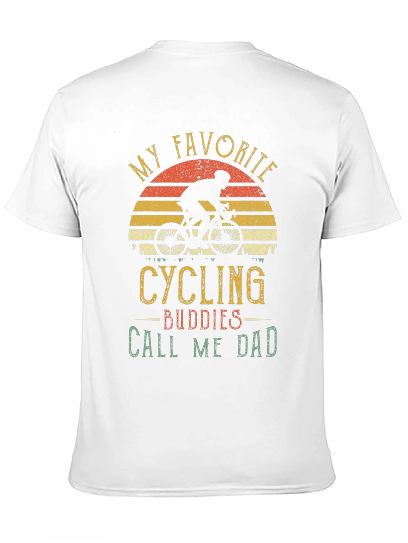 Black Cycling Buddies Call Me Dad Graphic Tee view 11
