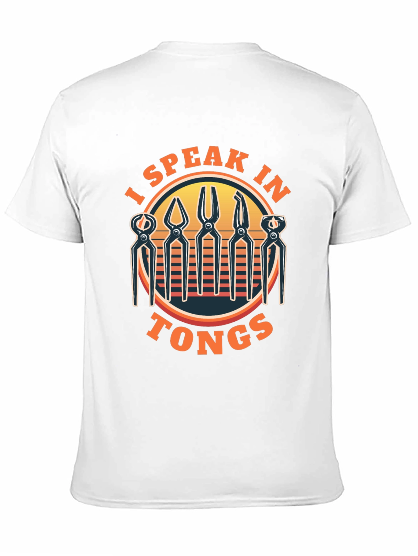 Black I Speak In Tongs Black Graphic Tee view 11