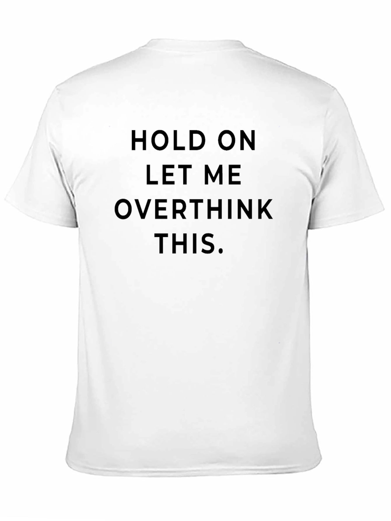Black Overthinker Tee - Funny Slogan T-Shirt view 11