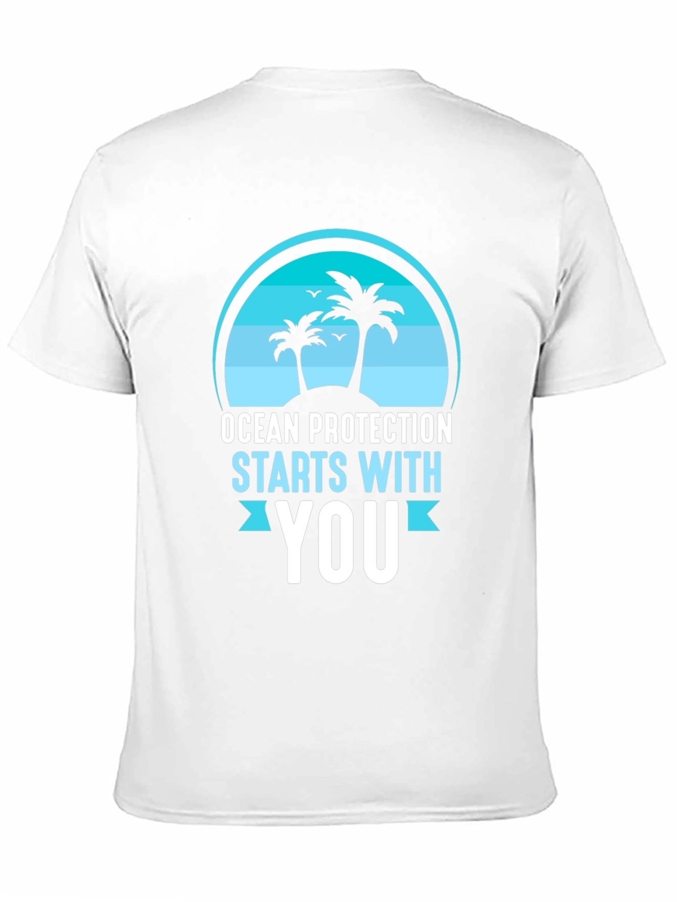 Black Ocean Protection Starts With You T-Shirt view 11