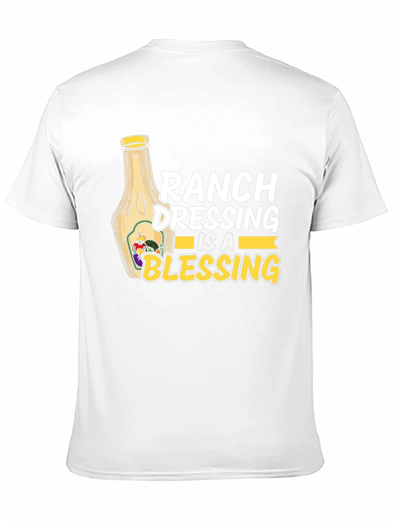 Black Ranch Dressing is a Blessing Black T-Shirt view 11