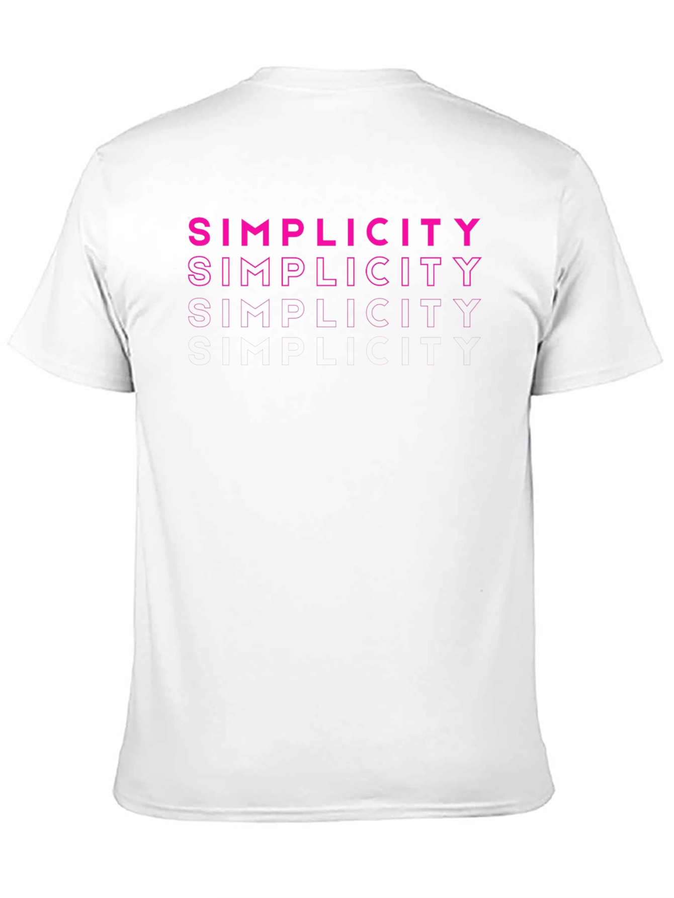 Simplicity Stacked Design Graphic T-Shirt - 11