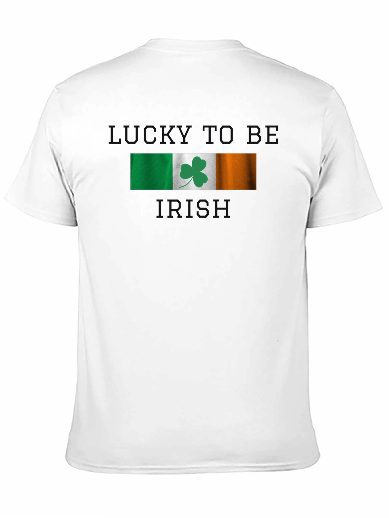 Black Lucky To Be Irish T-Shirt view 11